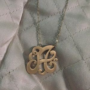 A monogram necklace